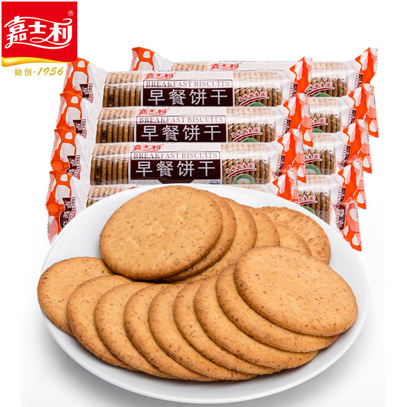 嘉士利薄脆甜小吃饼麦纤粗粮散装早餐饼干1336g整箱食品批发